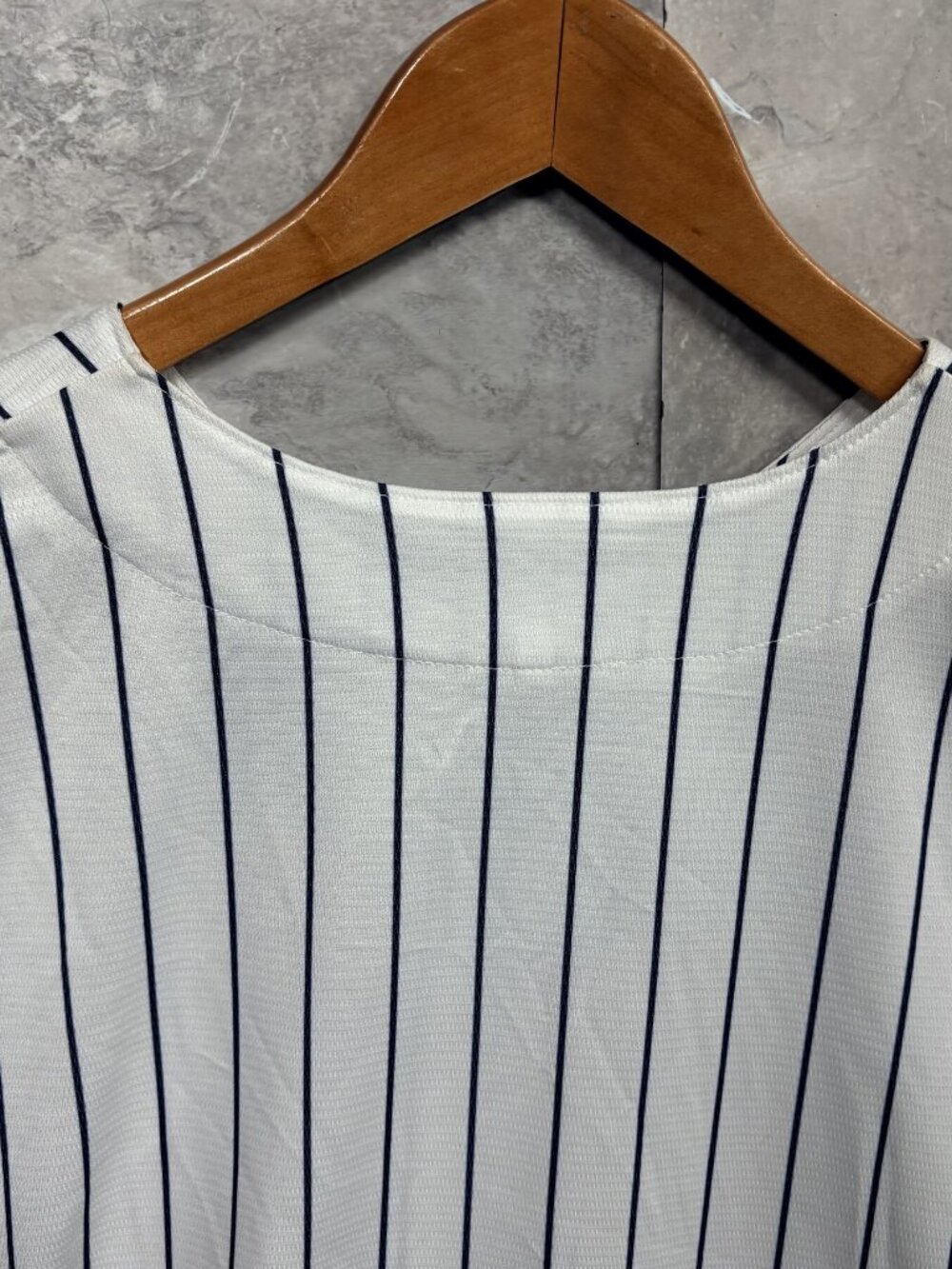 Nike Cooperstown New York Yankees Baseball Jersey Men's 2XL White Pinstripe MLB - Picture 7 of 7